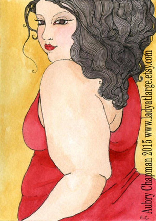 Полная девушка