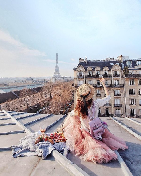 Париж девушка