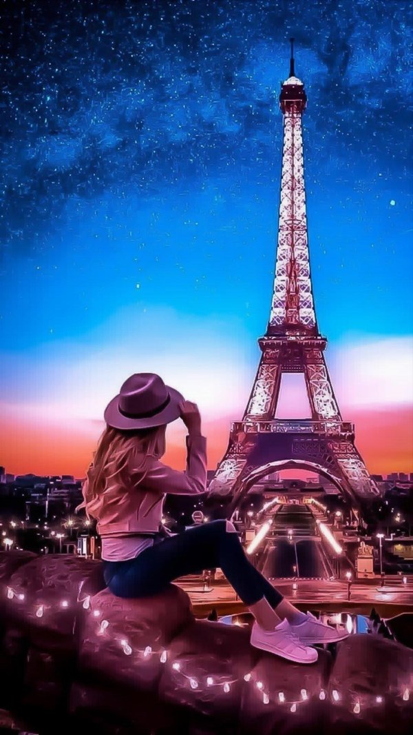Париж девушка