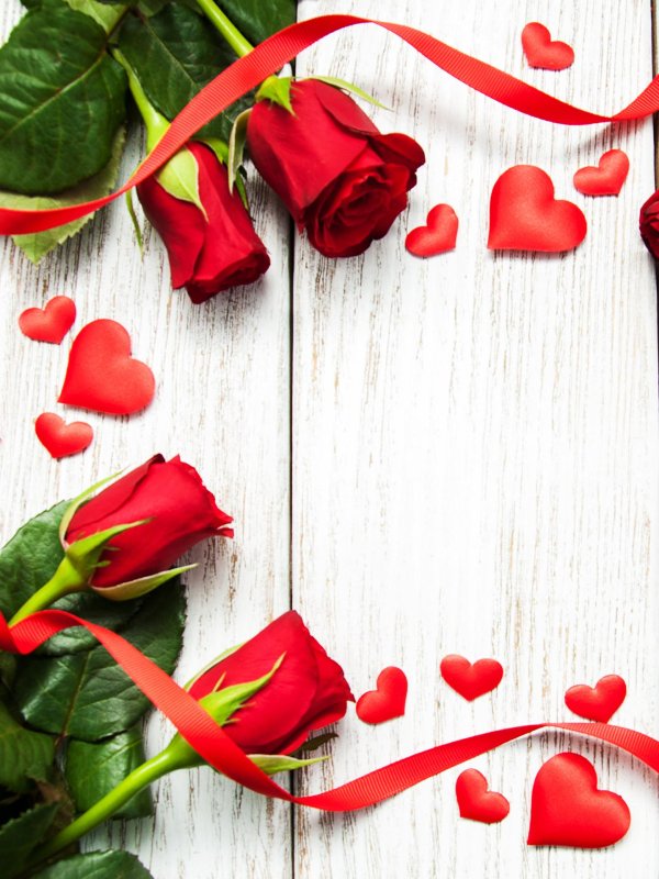 сердечки и цветы