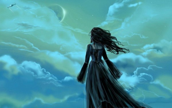 Девушка и ветер