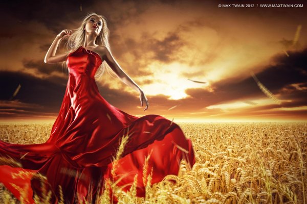 Девушка и ветер