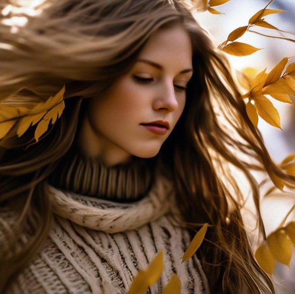 Девушка и ветер