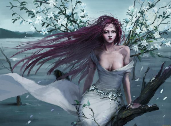 Девушка и ветер