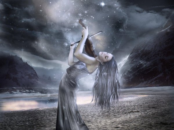 Девушка и ветер