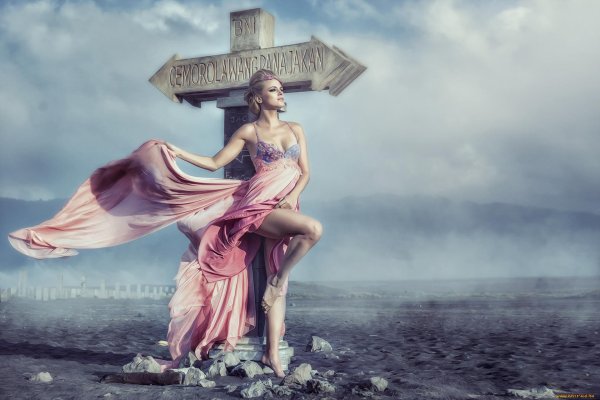 Девушка и ветер