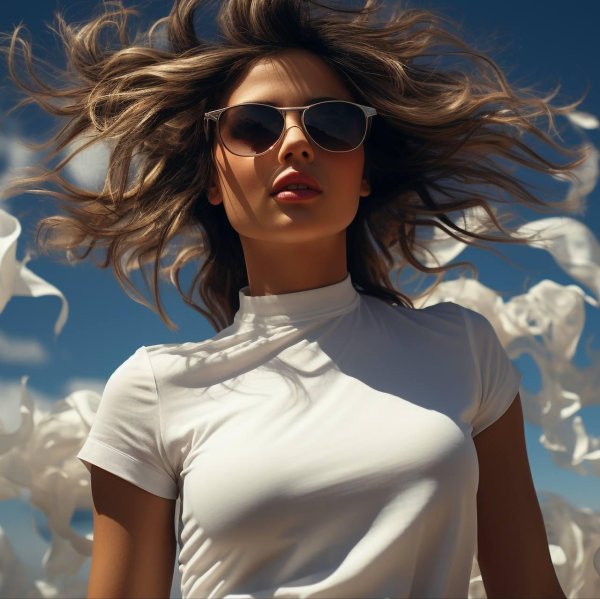 Девушка и ветер