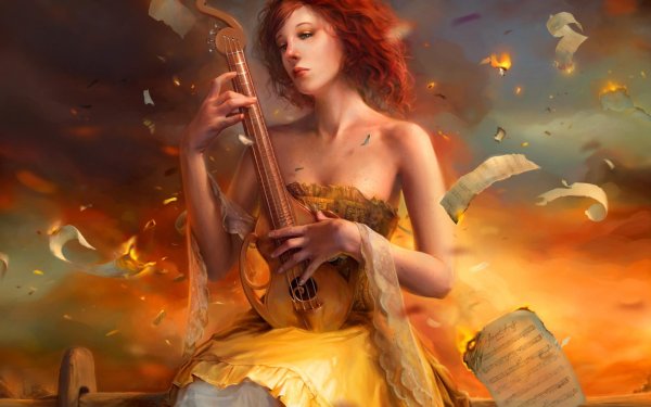 Девушка и ветер