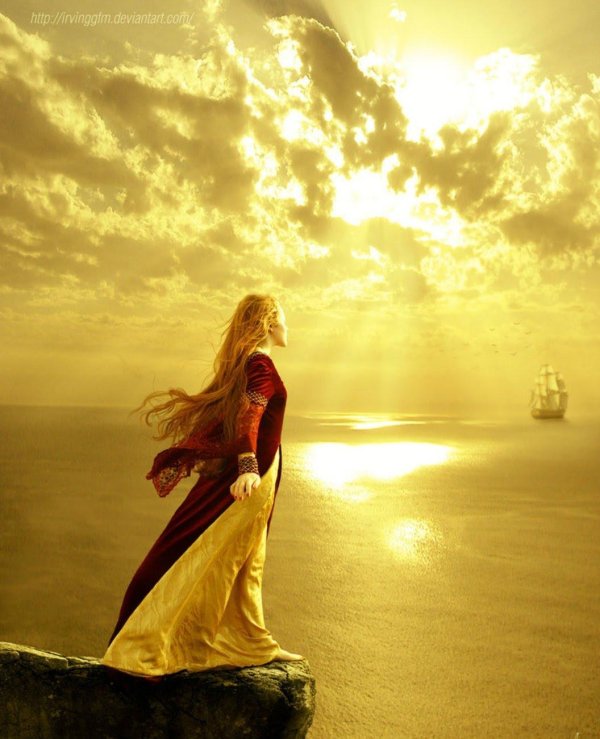 Девушка и ветер