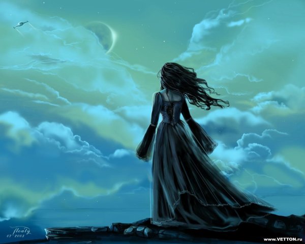 Девушка и ветер