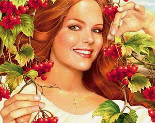 Девушка лето нарисованные