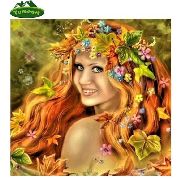 Девушка лето нарисованные