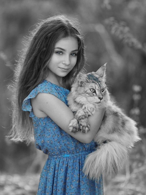Девушка с животными