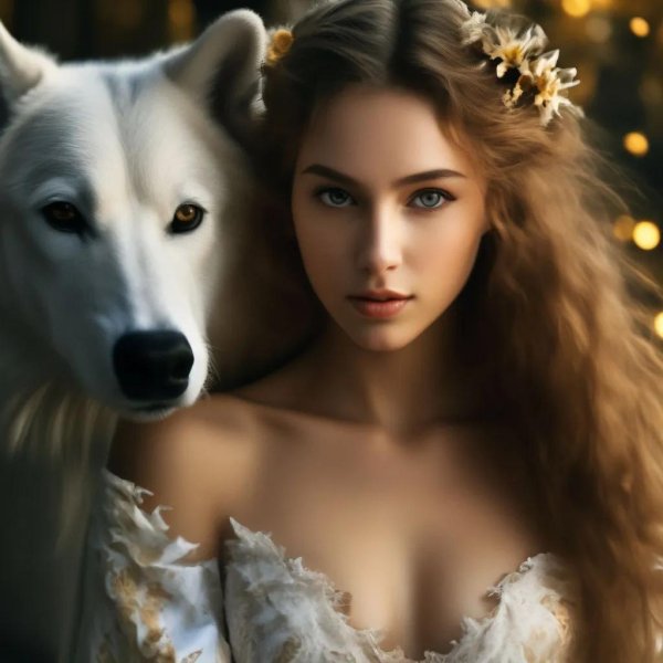 Девушка с животными