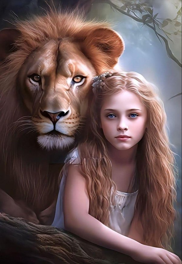 Девушка с животными