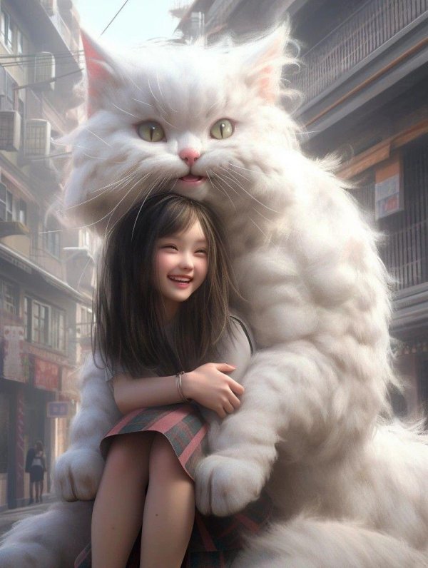 Девушка с животными