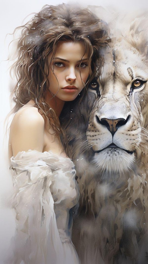 Девушка с животными