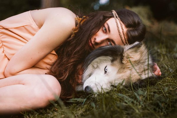 Девушка с животными