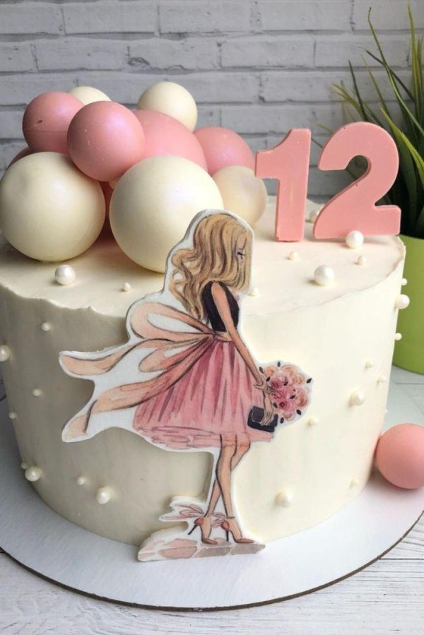 Девушка на торт