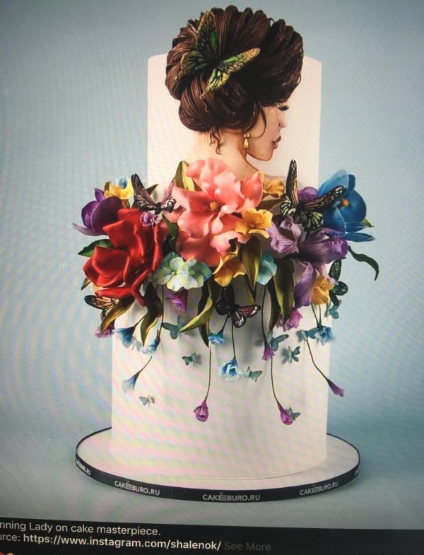 Девушка на торт