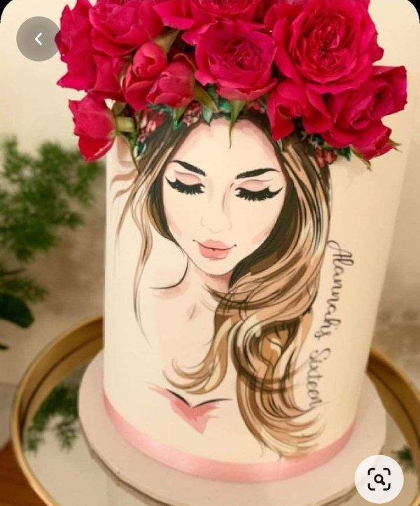 Девушка на торт