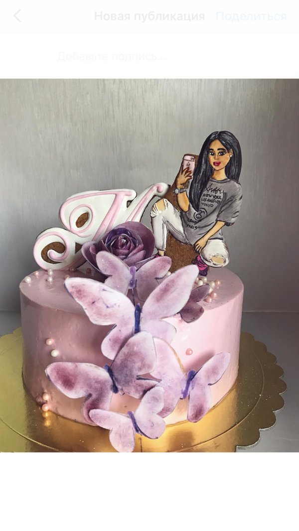 Девушка на торт