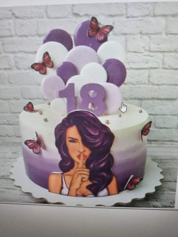 Девушка на торт