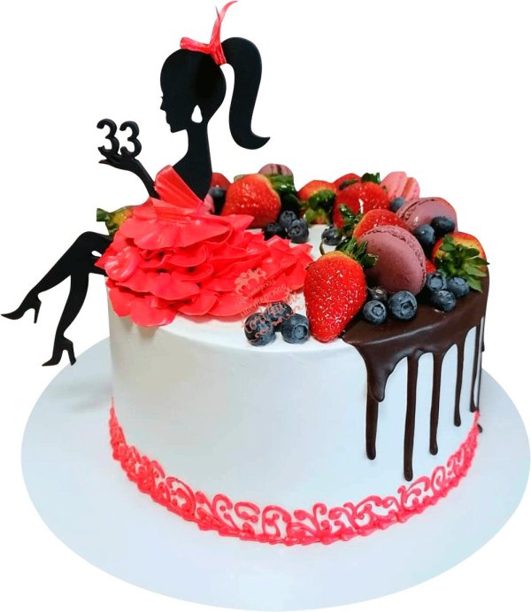 Девушка на торт