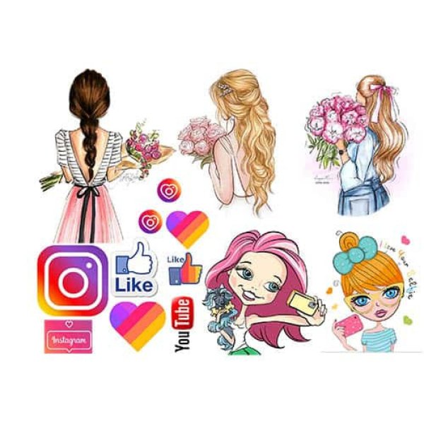 Девушка на торт