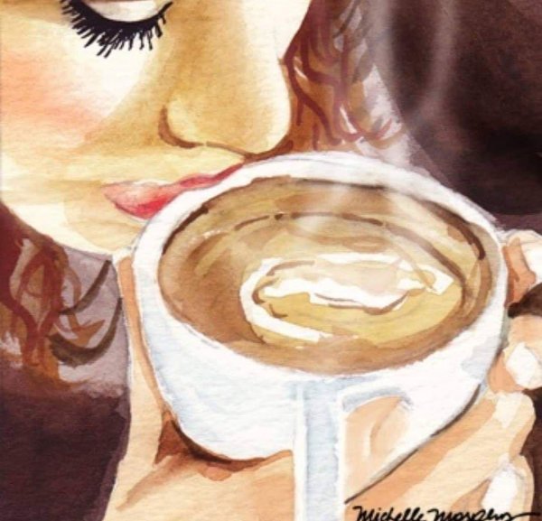 Девушка с кофе