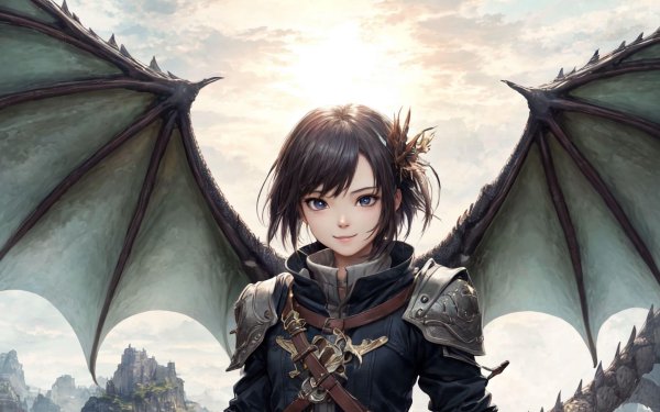 Девушка на драконе