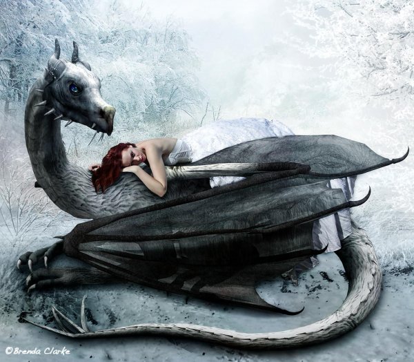 Девушка на драконе