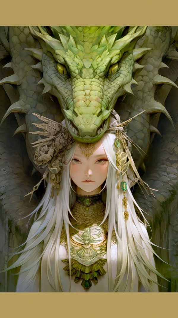 Девушка на драконе