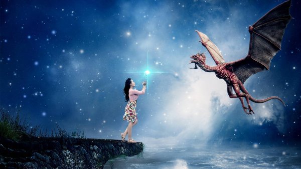 Девушка на драконе