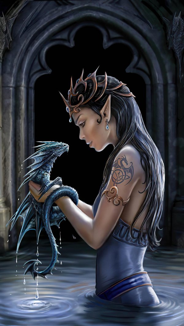 Девушка на драконе