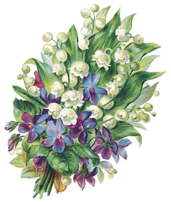 открытка с ландышами