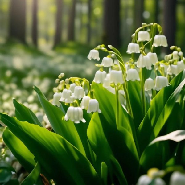 ландыш в лесу