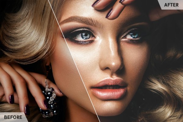 Девушка с макияжем