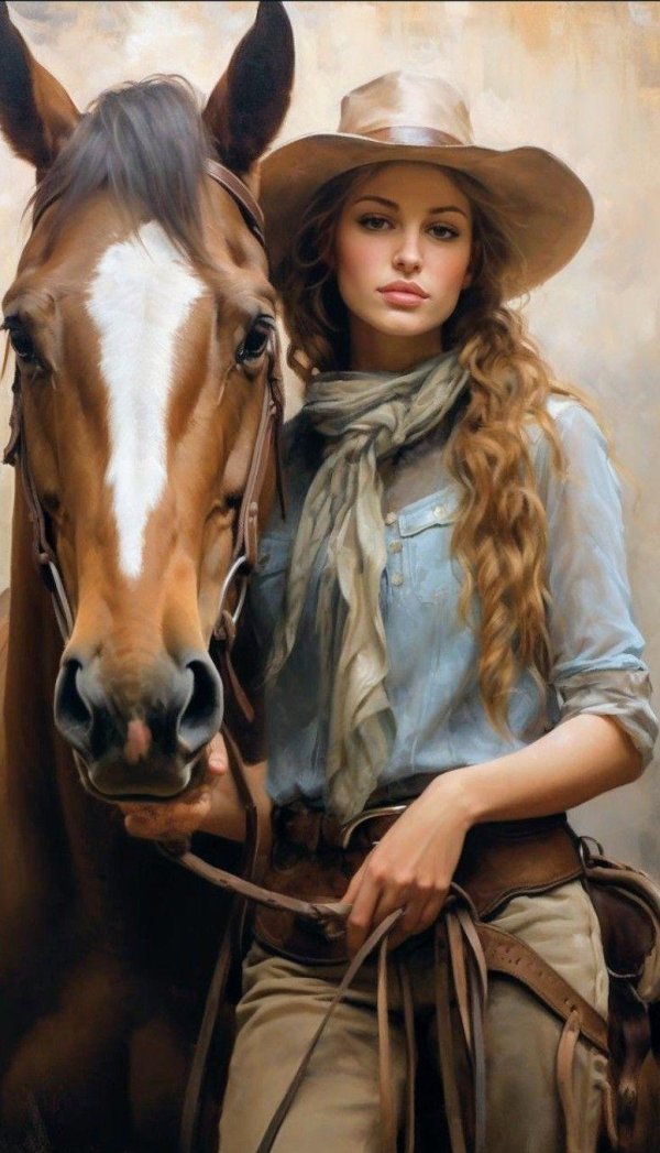 Девушка с лошадью