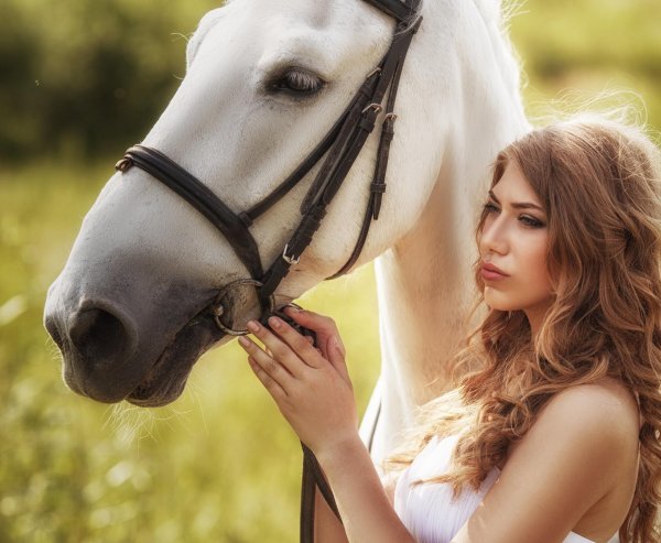 Девушка с лошадью