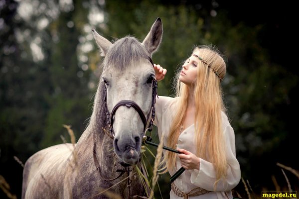 Девушка с лошадью