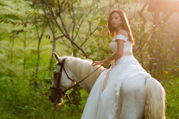 Девушка с лошадью
