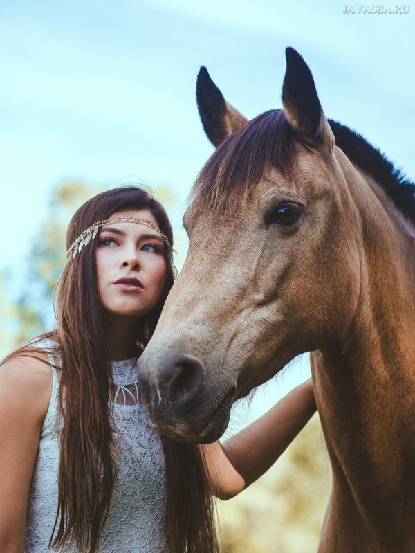Девушка с лошадью