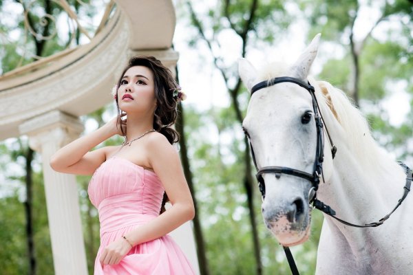 Девушка с лошадью