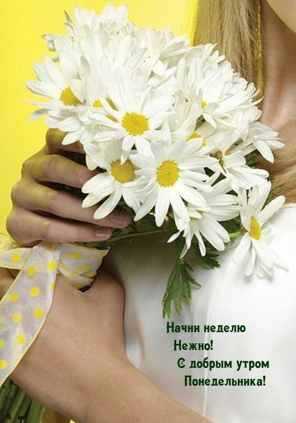 Девушка с ромашками