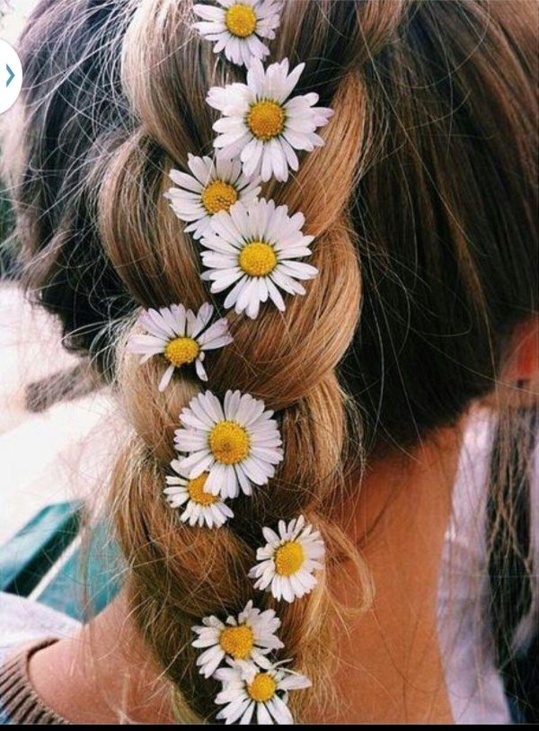 Девушка с ромашками