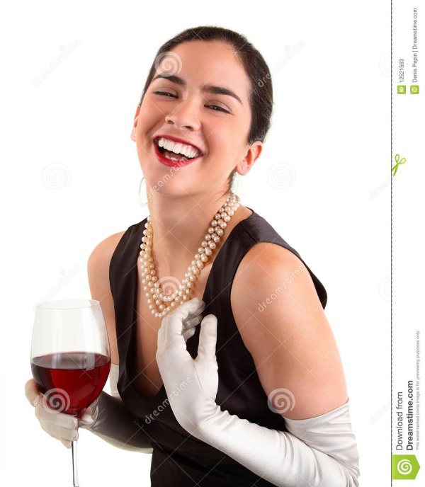 Девушка с бокалом