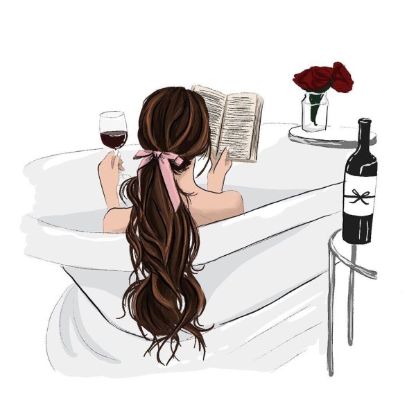 Девушка с бокалом