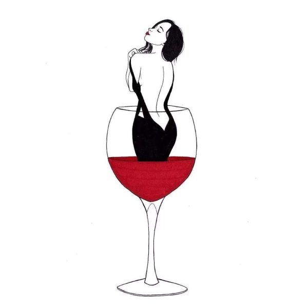 Девушка с бокалом