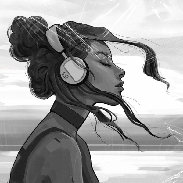 Девушка с наушниками